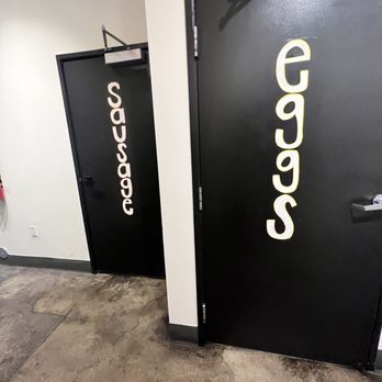 Brunch Snob - Clever restroom labels - Breakfast & Brunch Near Me - Phoenix, Arizona