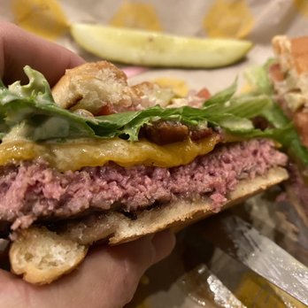 Montana Jack - Jack Burger, asked medium rare, perfect doneness - Burgers Near Me - Big Sky, Montana