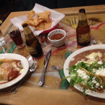 Enrique's Mexican Restaurant - Wet Burrito de Pollo and Taco Trio - Mexican Near Me - Long Beach, California