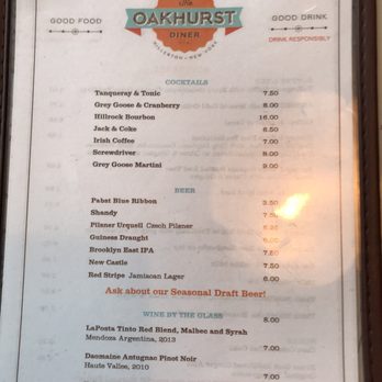 Oakhurst Diner - The Menu - Breakfast & Brunch Near Me - Millerton, New York Oakhurst Diner - The Menu - Breakfast & Brunch Near Me - Millerton, New York