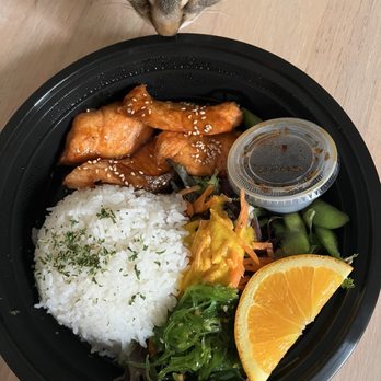 Yoma Cafe - 6. Teriyaki Salmon Bento Fully Cooked - Japanese Curry Near Me - San Francisco, California Yoma Cafe - 6. Teriyaki Salmon Bento Fully Cooked - Japanese Curry Near Me - San Francisco, California