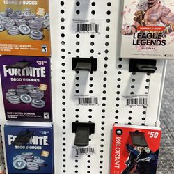 Gaming gift cards