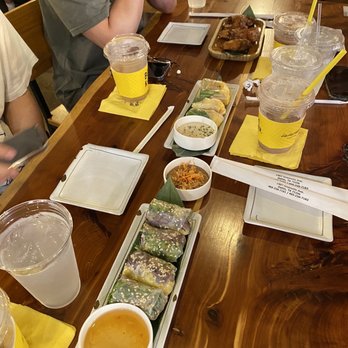 Ngon Vietnamese Kitchen - From bottom: August Rolls, Tropical Rolls & Nuoc Mam Wings - Vietnamese Near Me - Dallas, Texas Ngon Vietnamese Kitchen - From bottom: August Rolls, Tropical Rolls & Nuoc Mam Wings - Vietnamese Near Me - Dallas, Texas