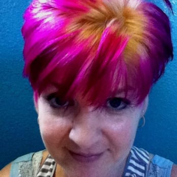 The Corner Salon - Me, blonde and pink ombre - by Sandy. - Hair Salons Near Me - Bonita, California The Corner Salon - Me, blonde and pink ombre - by Sandy. - Hair Salons Near Me - Bonita, California
