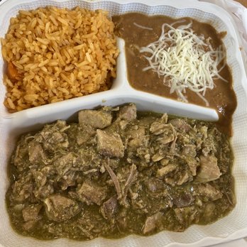 La Carreta Taqueria - Chili verde lunch plate - Mexican Near Me - San Leandro, California