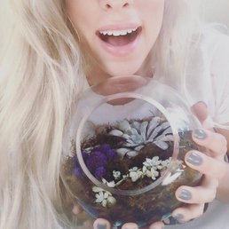 My pretty terrarium with clearance succulents My pretty terrarium with clearance succulents
