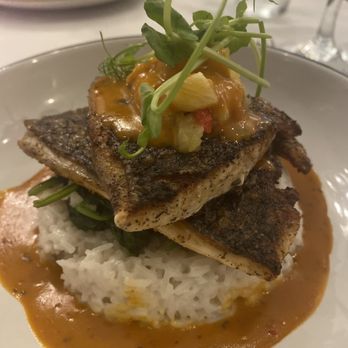 The George on the Riverwalk - Barramundi (black bass) - Seafood Near Me - Wilmington, North Carolina The George on the Riverwalk - Barramundi (black bass) - Seafood Near Me - Wilmington, North Carolina