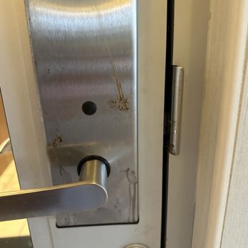 Courtyard by Marriott Wayne Fairfield - Swimming pool door, using it was courageous - Hotels Near Me - Wayne, New Jersey