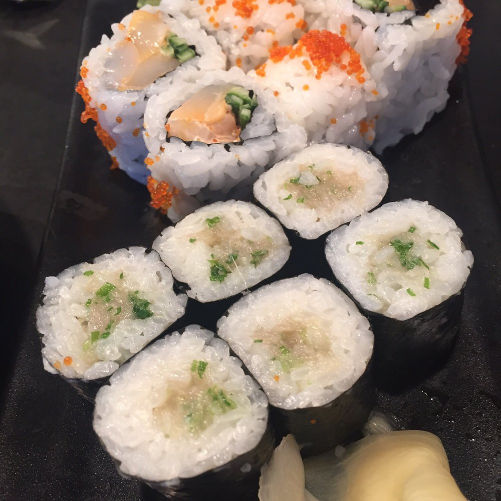 Shiro - Negitoro maki and special chopped scallop roll - Japanese Near Me - Vancouver, British Columbia Shiro - Negitoro maki and special chopped scallop roll - Japanese Near Me - Vancouver, British Columbia