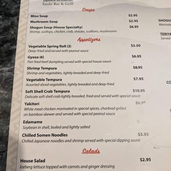 Shogun Japanese Restaurant - Menu 1 July 2025 - Japanese Near Me - High Point, North Carolina Shogun Japanese Restaurant - Menu 1 July 2025 - Japanese Near Me - High Point, North Carolina