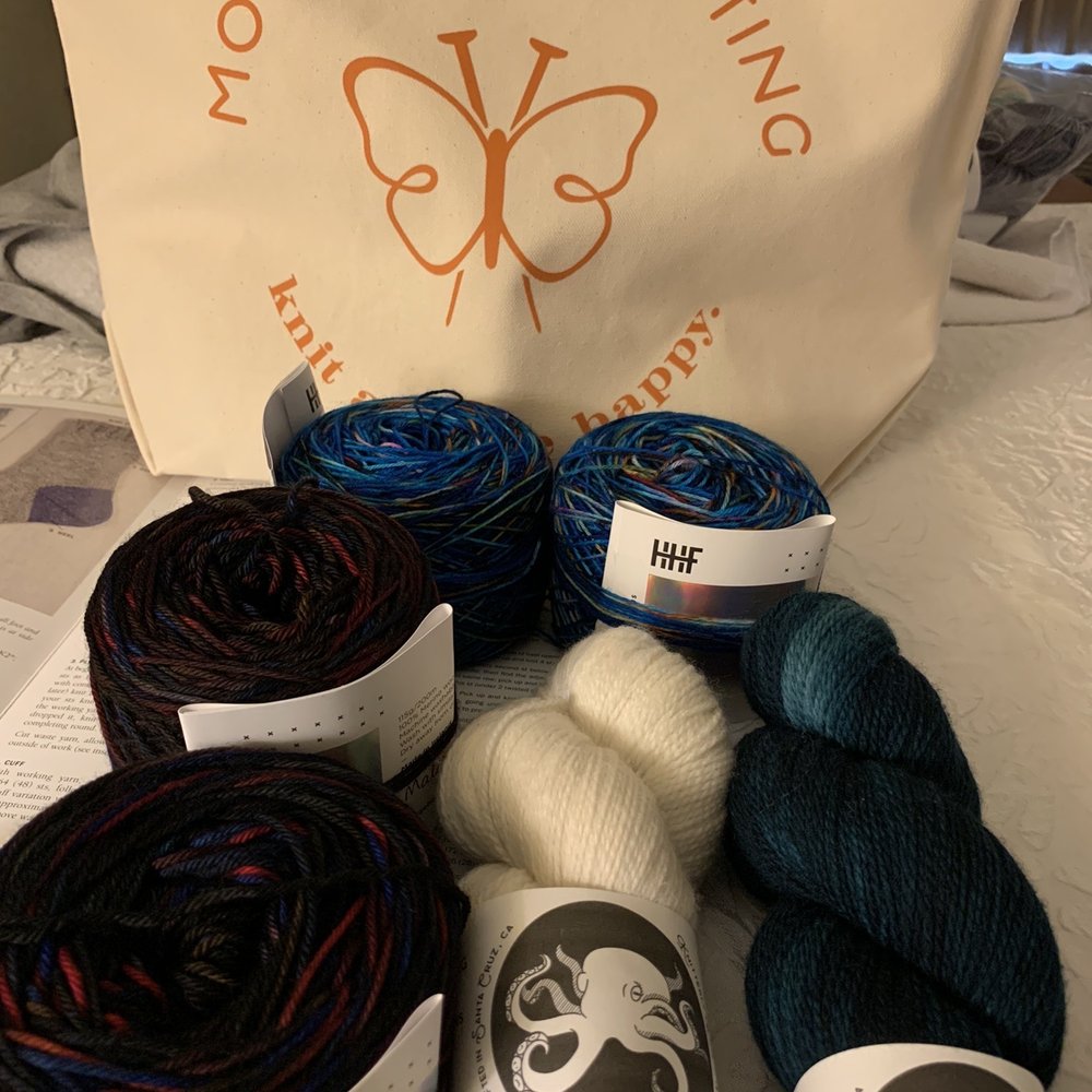 Monarch Knitting - My Monarch Knitting bag and yarn. - Knitting Supplies Near Me - Pacific Grove, California Monarch Knitting - My Monarch Knitting bag and yarn. - Knitting Supplies Near Me - Pacific Grove, California