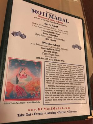 Menu photo 8 Moti Mahal Kansas City, MO