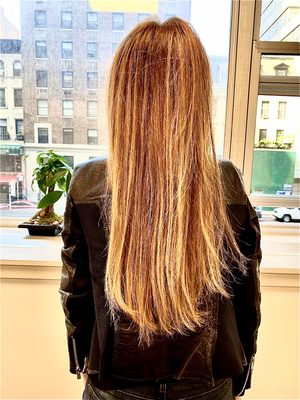 Nikki ferrara hair color by null