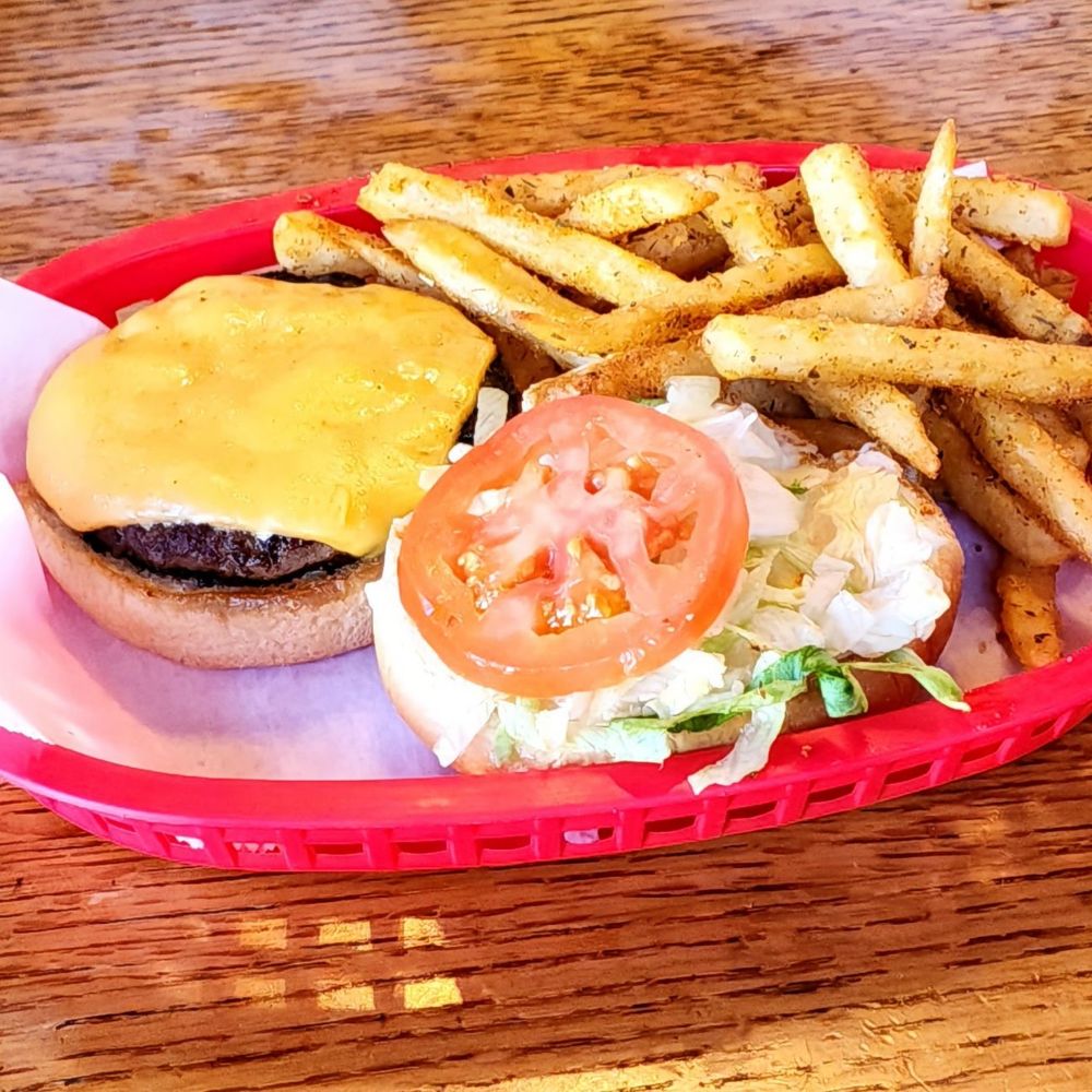 Burger Boy Diner - ¼ burger fully dressed in cheese and seasoned fries - Diners Near Me - Louisville, Kentucky