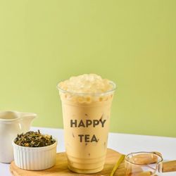 Happy Tea - JASMINE MILK TEA WITH CRYSTAL BOBA