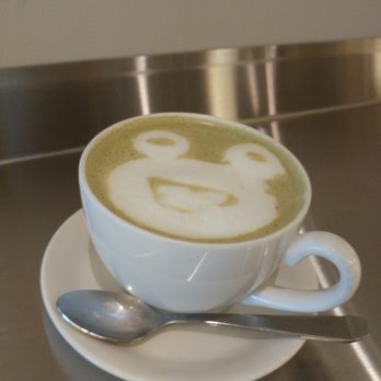 Rachel's Coffee House - Dirty matcha with cute latye art - Coffee & Tea Near Me - Toronto, Ontario Rachel's Coffee House - Dirty matcha with cute latye art - Coffee & Tea Near Me - Toronto, Ontario