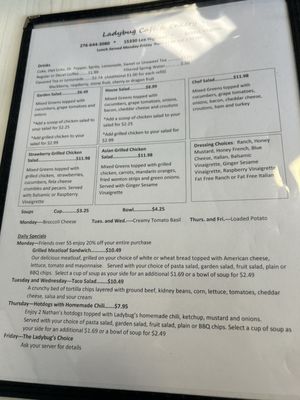 Menu photo 1 Ladybug Cafe & Cakery Bristol, VA