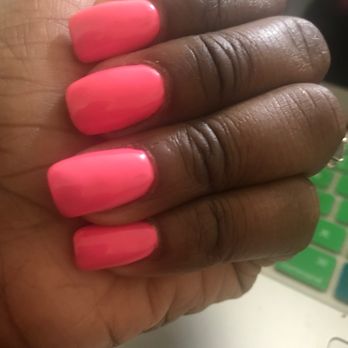 Cindy's Nails - These are my nails after they were re-polished. You can still see the imperfections but at least they're not chipping. - Nail Salons Near Me - Park Forest, Illinois