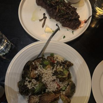 Momofuku - Wagyu NY strip & Brussels sprouts - New American Near Me - Las Vegas, Nevada