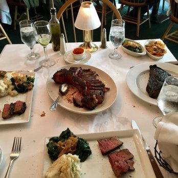 Chadwick's - Porterhouse for 2 and a T-bone. Lovely char on the outside and nice med rare in the center. Sides were lovely, as was the bordelaise sauce. - American Near Me - Brooklyn, New York