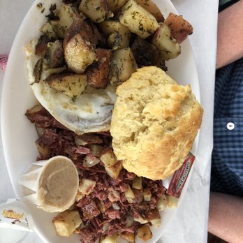 The Buttered Biscuit - Corn beef hash - New American Near Me - Bradley Beach, New Jersey