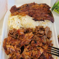 Ahi Hawaiian BBQ - Bbq mix plate