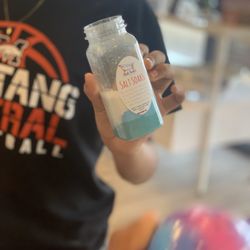 Bath Sorbet - Bath salts.. we filled the bottle full of the scents we wanted to try.