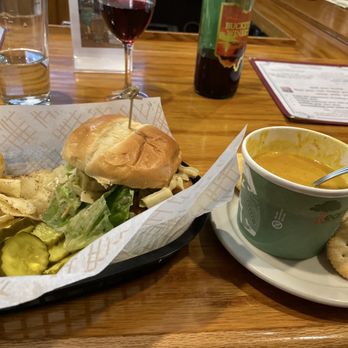 Uncorked Kitchen - Chicken Caesar sandwich and pumpkin soup! - Soup Near Me - Newark, Ohio Uncorked Kitchen - Chicken Caesar sandwich and pumpkin soup! - Soup Near Me - Newark, Ohio