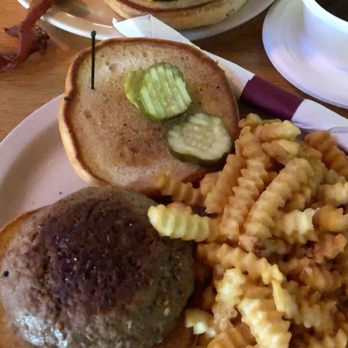 Buffalo Tap - Bison Juicy Lucy's (one with bacon and one plain) with regular fries 3.5 out of 5 - American Near Me - Savage, Minnesota