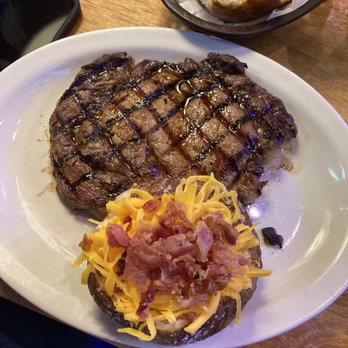 Texas Roadhouse - Ribeye and loaded baked potato - Steakhouses Near Me - San Antonio, Texas