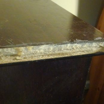 Master Movers - Damage close up. The mover pointed it out to me but they refuse responsibility for damage. - Movers Near Me - Portland, Oregon