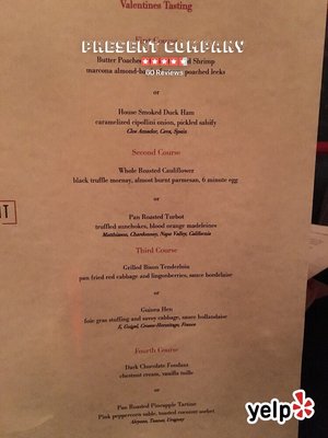 Menu photo 8 Present Company Simsbury, CT Menu photo 8 Present Company Simsbury, CT