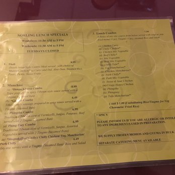 Norling - Menu - Himalayan/Nepalese Near Me - Toronto, Ontario
