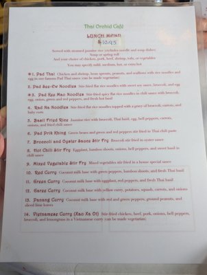Menu photo 2 Thai Orchid Cafe Williamsville, NY Menu photo 2 Thai Orchid Cafe Williamsville, NY