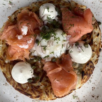The Table - Smoked salmon and potato rosti - New American Near Me - San Jose, California The Table - Smoked salmon and potato rosti - New American Near Me - San Jose, California