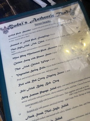 Menu photo 1 Budsi's Authentic Thai New Orleans, LA Menu photo 1 Budsi's Authentic Thai New Orleans, LA