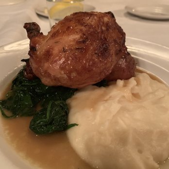 Hendrick's Tavern - Chicken, Mashed Potatoes and Sauted Spinach - Bars Near Me - Roslyn, New York