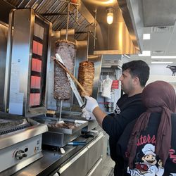 Mediterranean Eats and Butchery - Cutting the beef and lamb for our food!