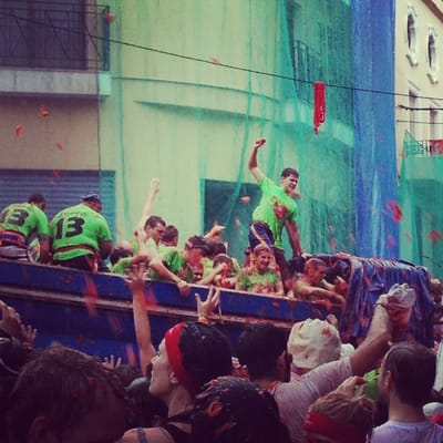 La Tomatina festival by null