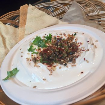 Petra Cafe - Lebnah (creamy cheese spread) - Mediterranean Near Me - Santa Barbara, California