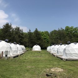 1000 Islands Camping Resort - Our bubble tents, with all new coverings this season!