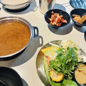 Broth Shabu-Shabu - Spicy Miso and Tonkatsu broth - Japanese Near Me - Cerritos, California
