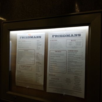 Friedman's - Menu - Breakfast & Brunch Near Me - New York, New York