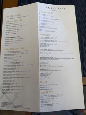 Menu photo 3 Sky & Vine Rooftop Bar Napa, CA Menu photo 3 Sky & Vine Rooftop Bar Napa, CA