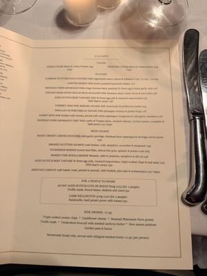 Menu photo 1 The Witchery By The Castle Edinburgh, EDH Menu photo 1 The Witchery By The Castle Edinburgh, EDH
