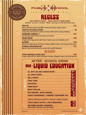 Menu photo 1 Public School 310 Culver City, CA Menu photo 1 Public School 310 Culver City, CA