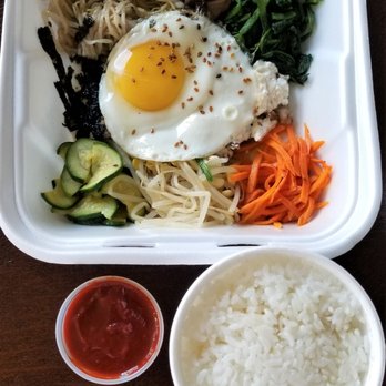 Jang Soo Tofu Restaurant - Bibimbap, not Dolsot, and a side of soup in the Banchan photo - Korean Near Me - Kent, Washington Jang Soo Tofu Restaurant - Bibimbap, not Dolsot, and a side of soup in the Banchan photo - Korean Near Me - Kent, Washington
