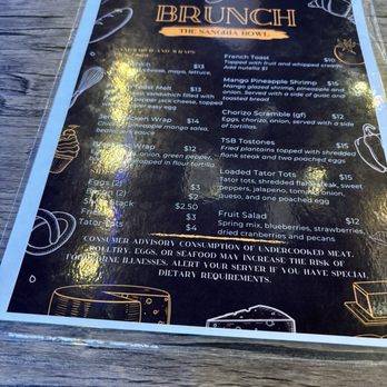 The Sangria Bowl - Brunch menu - Latin American Near Me - Culpeper, Virginia The Sangria Bowl - Brunch menu - Latin American Near Me - Culpeper, Virginia