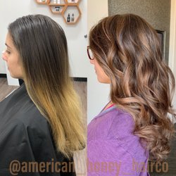 American Honey Hair - Before and after