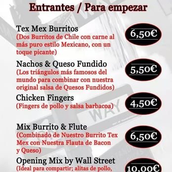 Wall Street - American Near Me - Moncada, V Wall Street - American Near Me - Moncada, V